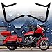 SpikeHook™ Rear Highway Bars for Indian Chief, Chieftain, Roadmaster (2014–2025) – Gloss Black Crash Guards – Saddlebag & Fender Protection – Custom Touring Bagger Look – No-Drill Install