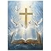 Cross Christian Puzzles for Adults 1000 Pieces, Religious Bird Jigsaw Puzzles, Bible Catholic Faith Inspirational Puzzle as Home Decor