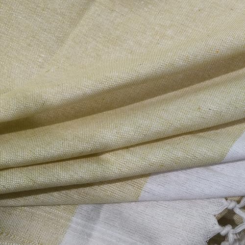 Image of Single Bed Sheet Cotton | for Single Bed, 60 x 90 inch, Pure Cotton, Breathable Fabric, Pack of 2 Pink & Yellow (2, FN-Yellow-Brown)