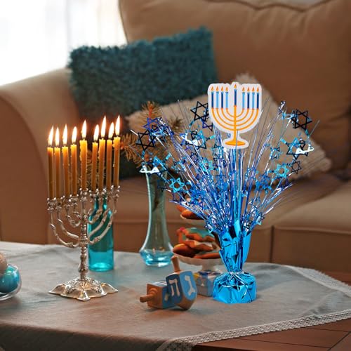 Centres de table Hanoucca pour illuminer vos repas de fêtes et soirées en famille - 2