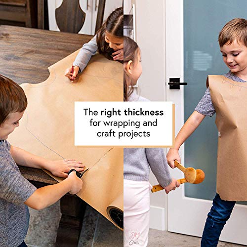 Image of MALANI STORES Kraft Paper Roll - Brown Paper Packing Roll Perfect for Crafts,Art,Small Gift Wrapping,Packing,Postal,Shipping,Dunnage & Parcel 20 Inch (20 Meter)