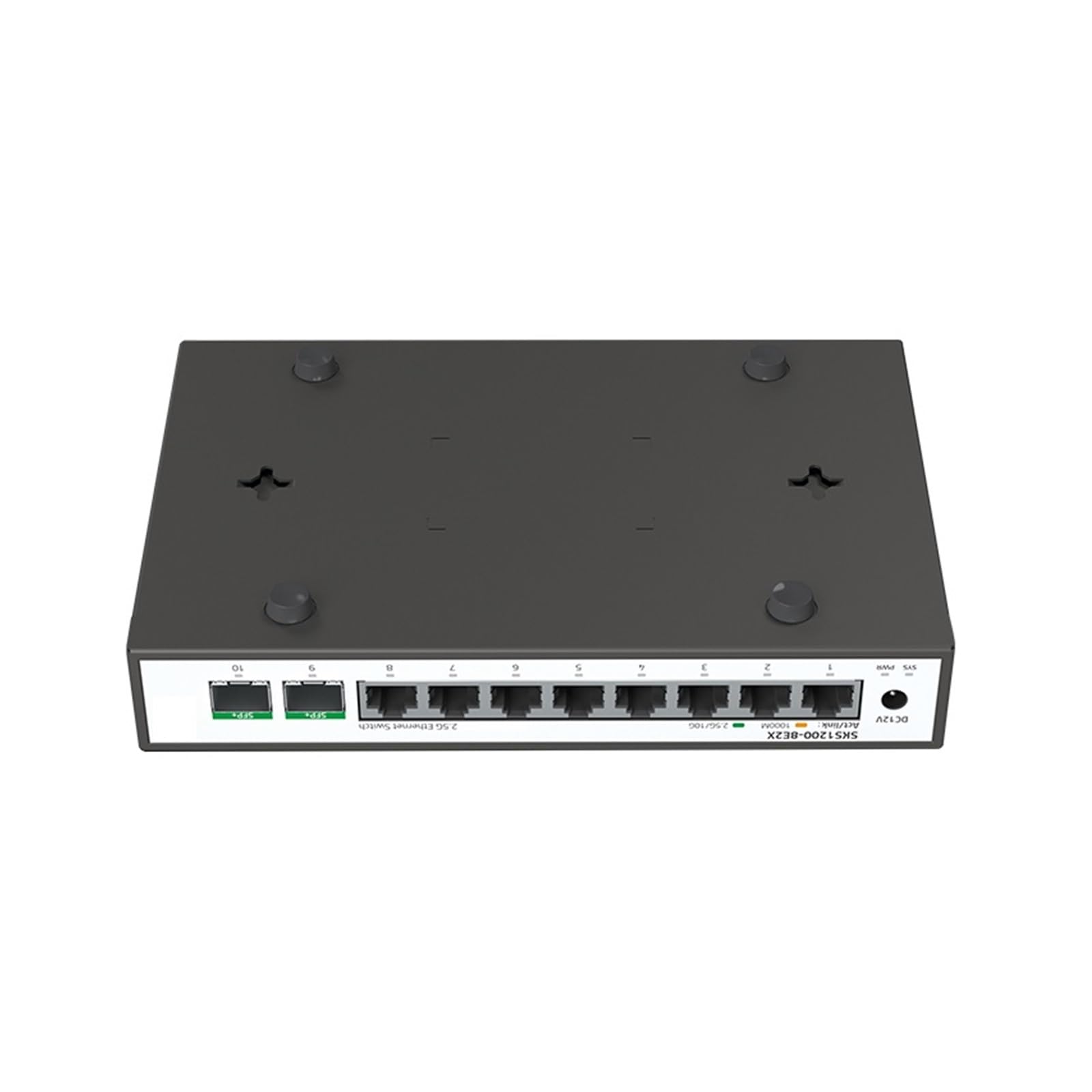 OSHZIKJII 2.5G Unmanaged 8 Ports 2.5G RJ45 2 Ports 10G s-f.p+ Ethernet Support 1G/2.5G/10G(A*U Plug)