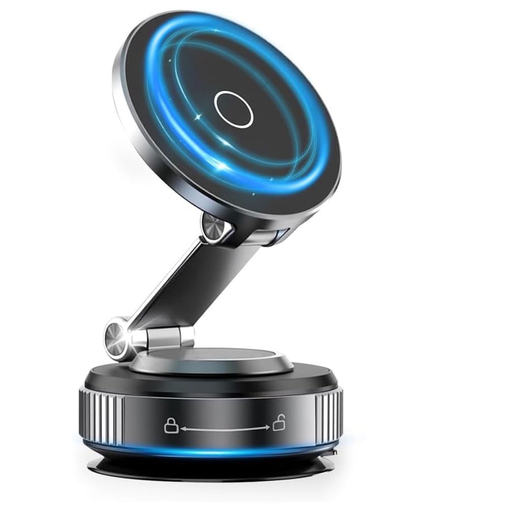 Soporte Magnético para Móvil de Coche, Soporte con Ventosa para Salpicadero y Parabrisas, Ajustable 360 Grados, para iPhone 17 16 15 Samsung Android