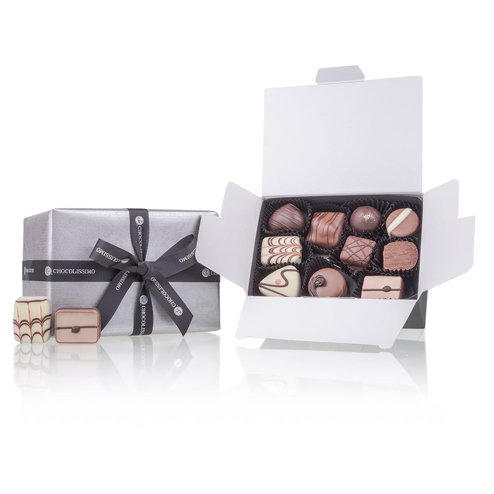 Ballotin de chocolats Supreme | 30 Chocolats | Assortiment à offrir | 375g | Premium | Homme | Femme | Noel | Anniversaire | Pâques | Grand-père | Grand-mère | Cadeau de mariage