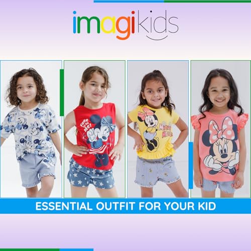Image of Disney Mickey Mouse & Friends Girls' 2-Piece T-Shirt and Shorts Set for Baby & Kids