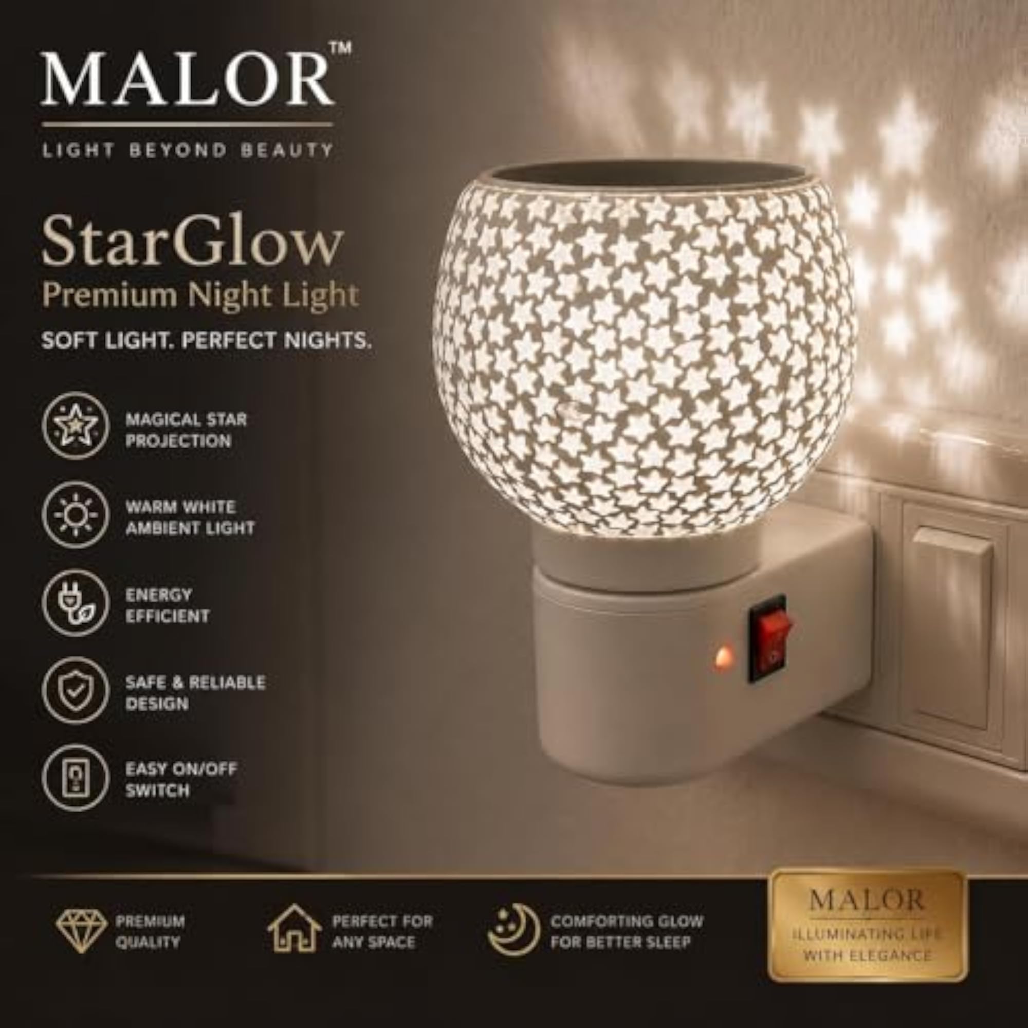 Electric Kapoor Dani with Night Lamp, Ceramic Camphor Diffuser