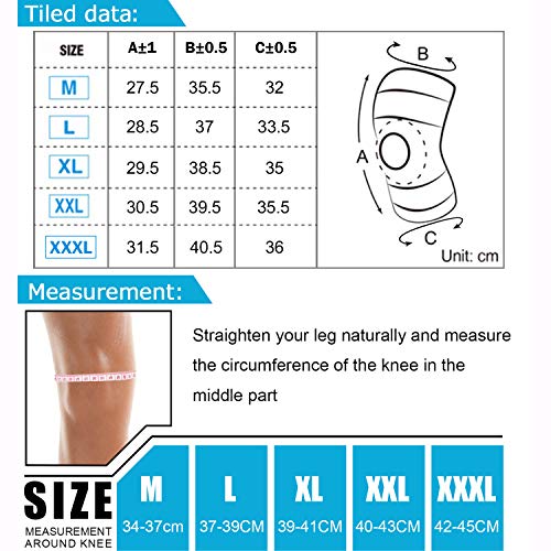 Knie Brace, Verstelbare kniesteun, Kniebeschermers Open-Patella Stabilizer Antislip met hoogwaardig ademend neopreen… - Image 8