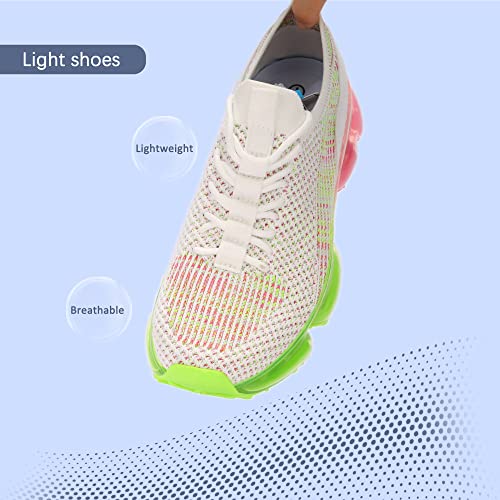 Image of LUCKY STEP Women Air Cushion Fashion Sneakers Breathable Casual Comfortable Lightweight Walking Shoes