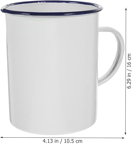 Miniatura 2 de Yardwe Tazas Taza de cerveza de metal Taza de bebida de metal Taza de café de camping Taza de té de jugo Taza de café Senderismo Taza de café de
