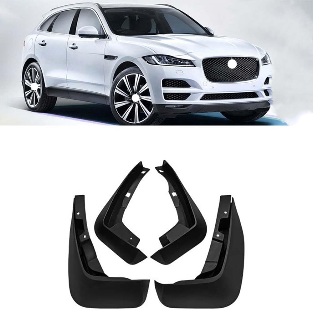 RJQXZXGQ Car Mud Flaps, for 2016-2021 Jaguar F-PACE Front & Rear Car Mud Flaps, Splashproof Tough Auto Splash Guards Fenders