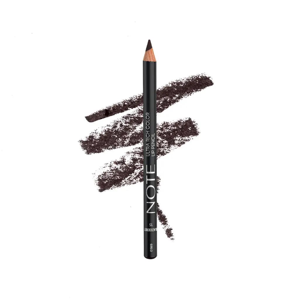 Note Cosmetics Ultra Rich Color Lip Pencil 15 Blackberry Dudak Kalemi, Mor