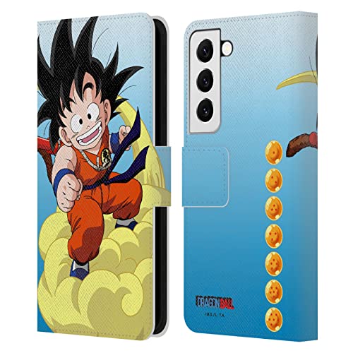 Housse Dragon Ball Goku Galaxy S22 5G : étui portefeuille chic avec rangements cartes