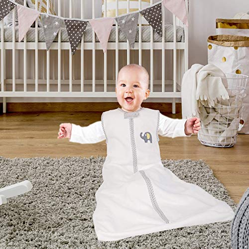 Baby Fleece Sleep Sack Kids Wearable Fleece Blanket Micro-Fleece Unisex Grey Baby Sleeping Sack 12-18 Months Sleeveless Sacks Infant Sleep Bag Baby Sleeping Bag 4 Season 9-18 Months Warm Soft 1.5 Tog #TOP3