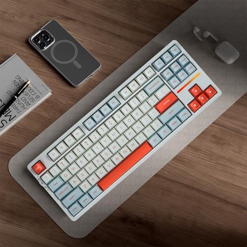 Image of x VGN V87 Gaming Keyboard, Wireless Mechanical Keyboard, Programmable Keyboard, 87 Keys, Hot Swap, Bluetooth, 2.4GHz /USB-C 3 Modes Connection, Supports Win, MacOS, Linux, Android and More