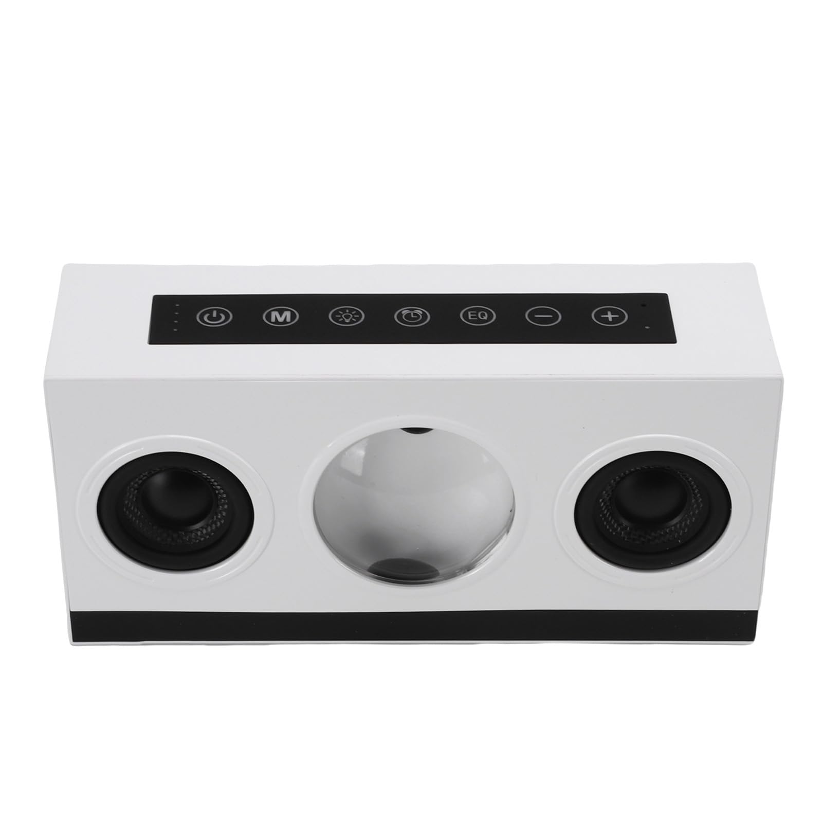 Tosuny Altoparlante Ferrofluido - Altoparlante Fluido Magnetico con Luci LED e Sveglia, Bassi Potenti, la Musica Prende Vita con Il Ferrofluido Danzante (White)
