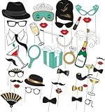 Accesorios fotográficos fiesta 40 piezas para bodas cumpleaños Año Nuevo decoración photocall divertido para celebraciones y eventos especiales