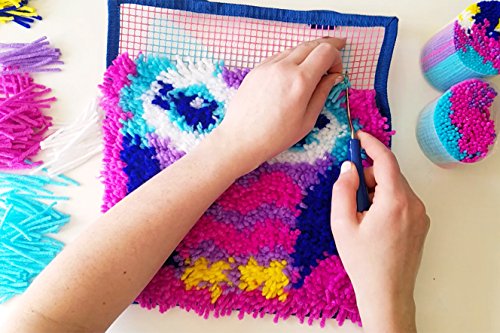 Latchkits Mini-Rug Sewing Kit The Classic Latch Hook Craft Kit - Unicorn & Mini-Rug Sewing Kit The Classic Latch Hook Craft Kit - Owl #TOP6