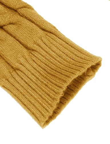 Image of COOFANDY Men's Slim Fit Turtleneck Sweater Casual Twisted Knitted Pullover Sweaters