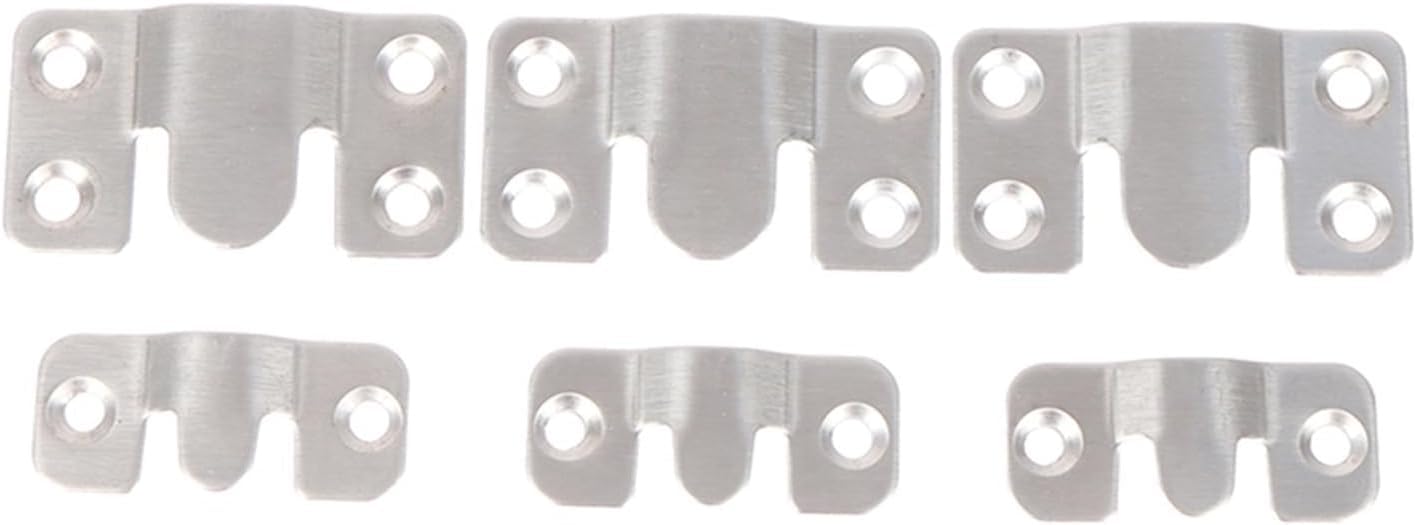 Interlock Hanging Buckle, 5sets/Pack Stainless Steel Hook Buckles Hanger Hanging Connecting Wall Hang Hardware(Small)