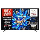 TCL 55V型 テレビ 4K 量子ドット MiniLED 55Q6CS Google TV 等倍速 液晶 HDR10+ Dolby Atmos Dolby Vision Alexa AirPlay2 2.1ch サウンドシステム クロームキャスト Wチューナー ゲーム ネット動画 音声検索 自動低遅延 壁掛け 2025年モデル Q6CSシリー