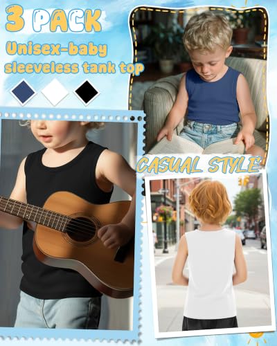 Image of 3 Pack Toddler Boys Tank Tops