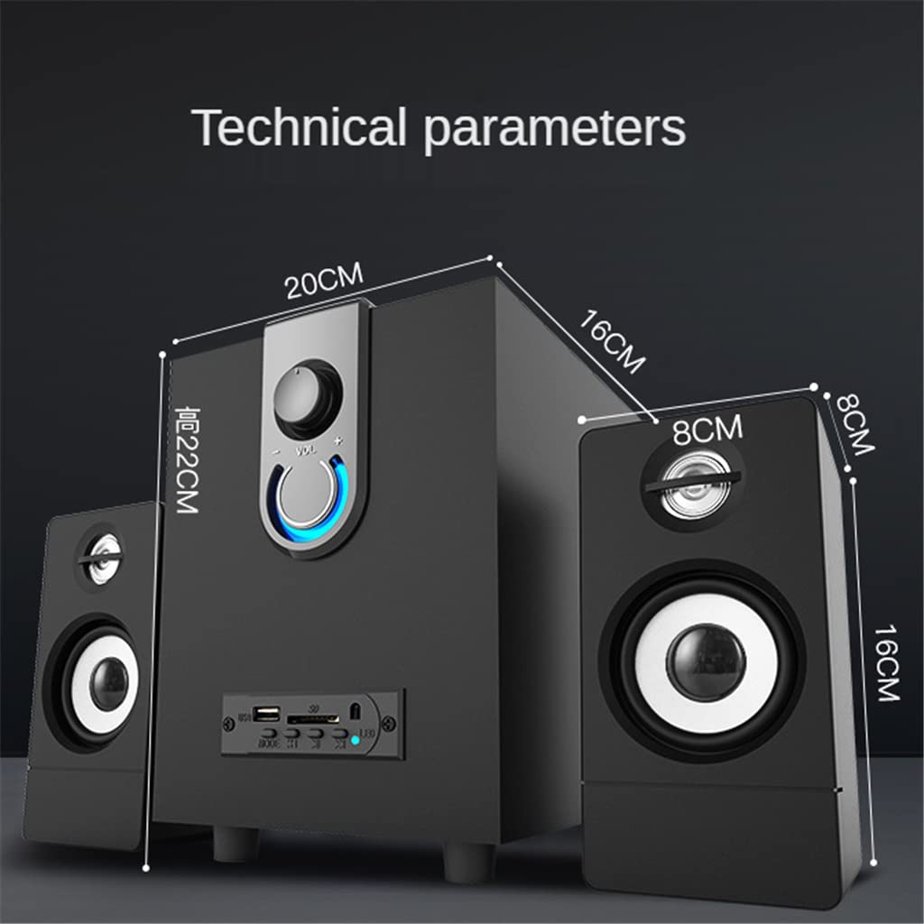 2.1 Altoparlanti multimediali in legno attivo altoparlanti for computer subwoofer for desktop Pc Accessori Ufficio domestico