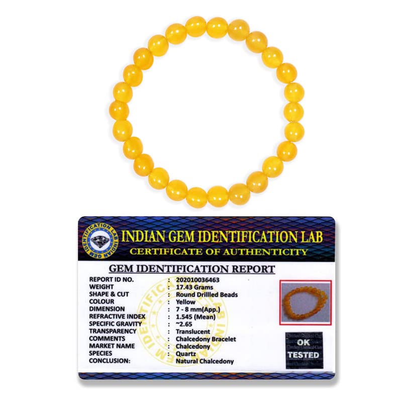 SHRRIYA DIVINE Unisex gem yellow chalcedony 10mm round smooth beads stretchable 8mm bracelet for men,women-Healing, Meditation,Prosperity,Good Luck Bracelet (B0BLS9V4QH) Amazon Price History, Amazon Price Tracker