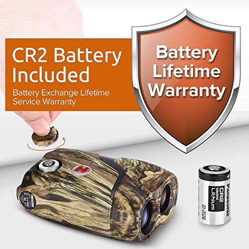 BOBLOV Hunting Rangefinder 600 Yards Range Finders 6X Magnification with Slope Angle Measurement for Hunting Shooting Archery Bow Lifetime Battery Replacement - Thumbnail 7