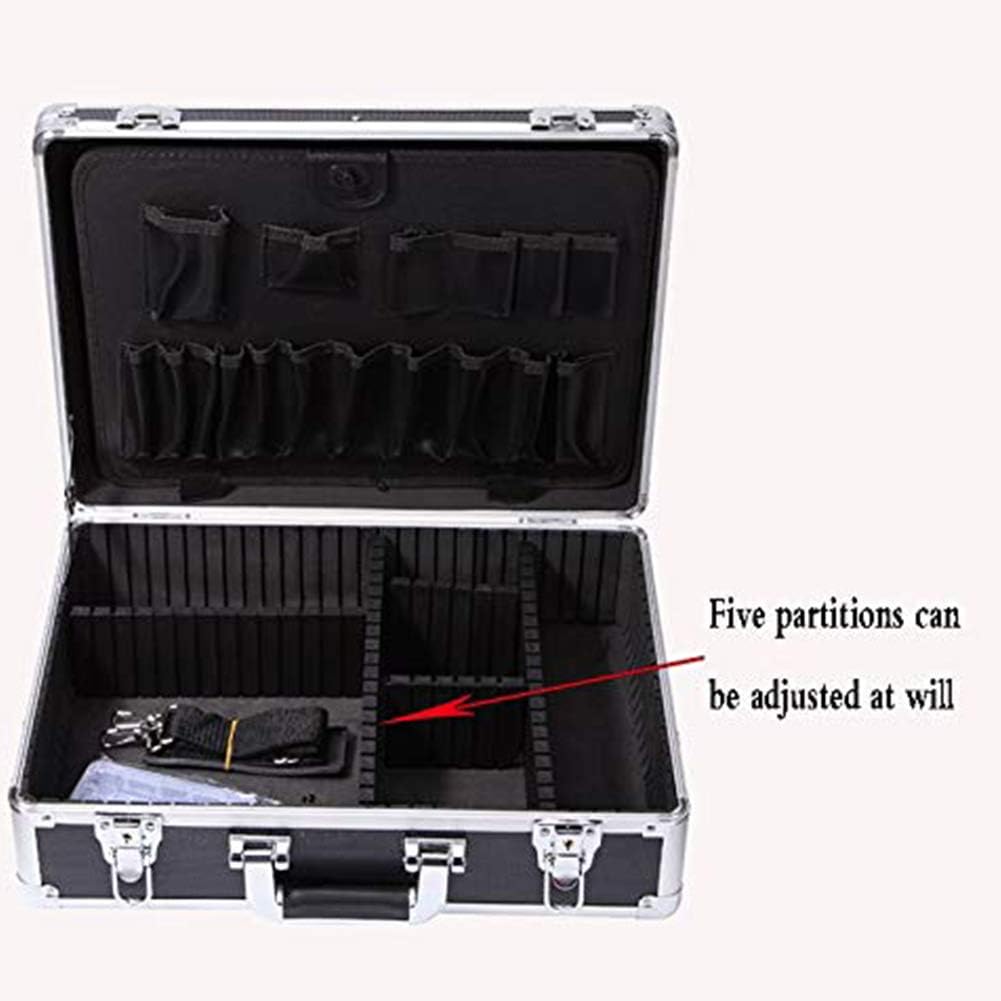 Portable First Aid Box Aluminum Alloy Diagnosis Case kit Bag with Adjustable Shoulder Strap for Home,Travel & Workplace