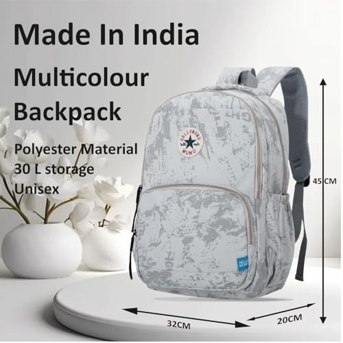 Image of Tinytot 30 Litre Japanese Korean Style School Bag Water-Resistant Laptop & Travel Backpack - Unisex Large 18 Inches Multipurpose Student Backpack for Boys & Girls, Men & Women