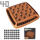 Magnetic Game Chess, Magnet Game Chess 40 Piceses, Family Games for Kids and Adults, Board Game for Kids 8-12 Family Games Night 2-4 Players, Gifts for Teens Kid (Brown)
