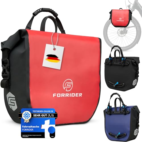 Forrider Fahrradtasche Vorne Wasserdicht [14 L] - Auch für Gepäckträger,...