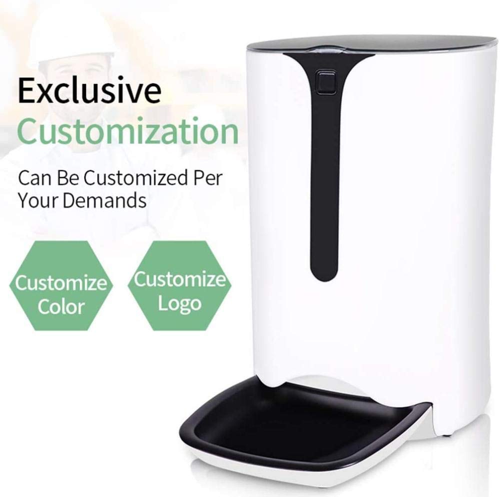 Alimentatore Automatico di Gatti Intelligente WiFi 6L Tempi di Grande capacità Quantificazione cronometrata Registrazione Lavabile Anti-Card Remote Control