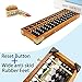 PortPlugs Vintage Style Wooden Abacus Soroban 13 Column(10.7 in) Math Professional Abacus for Adults Kids with Guide Handbook and Reset Button, Anti-Skid Rubber Feet