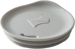 Porta Via Reusable Silicone Lid for Coffee Cups and Mugs, Dishwasher-Safe