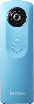 【美品】RICOH THETA m15 全天球 360度カメラ Amazon | RICOH デジタルカメラ RICOH THETA m15 ブルー 360°全天球