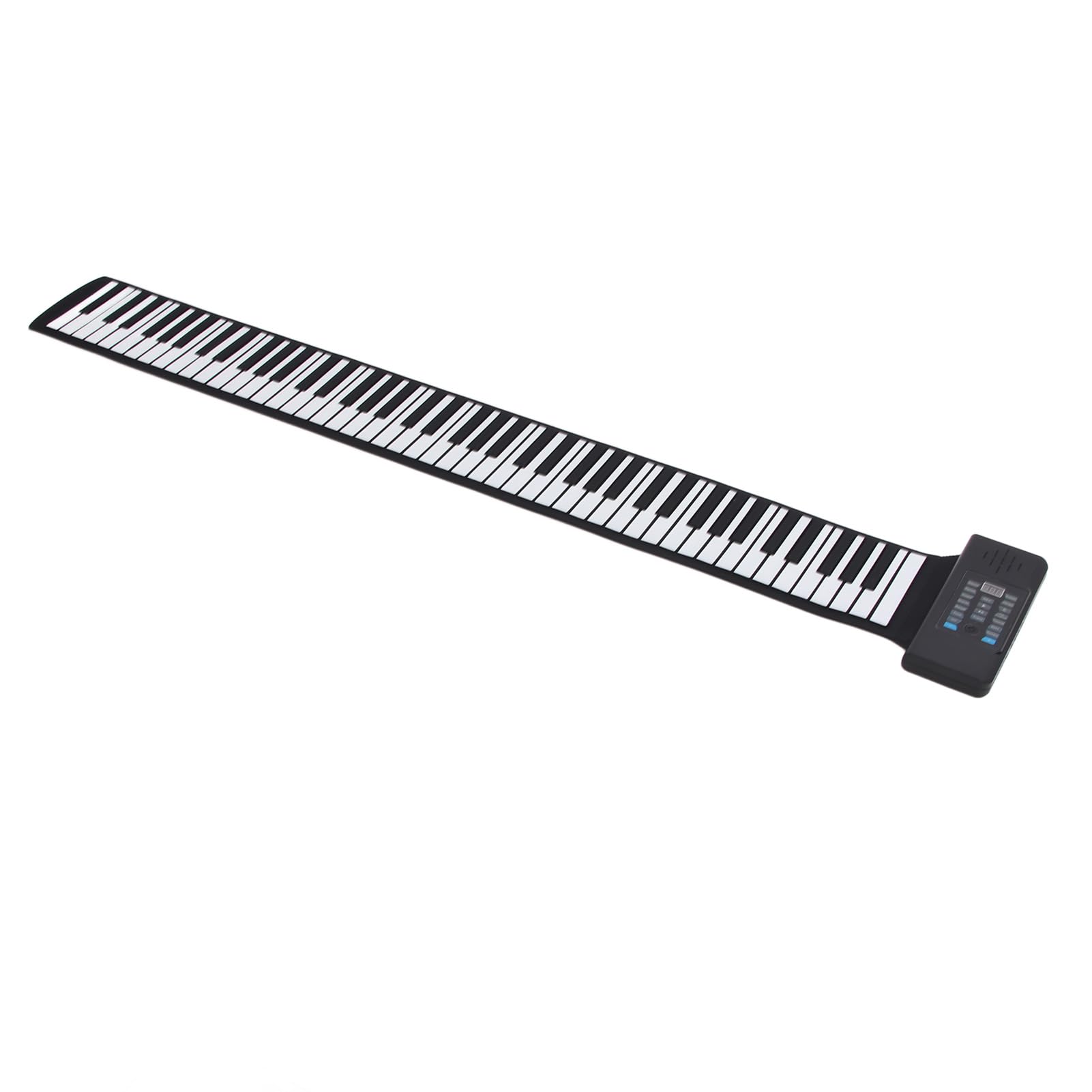 Tastiera arrotolabile a 88 tasti, pianoforte elettronico portatile ricaricabile a mano, pianoforte arrotolabile a mano con 128 ritmi di toni, 15 brani demo, funzione MIDI