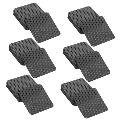 IWOWHERO 600 Piezas Almohadillas de limpieza de uñas Quitaesmalte uñas postizas maquillaje maquilhagem almohadillas para uñas sin pelusa para extensiones de pestañas algodón Black