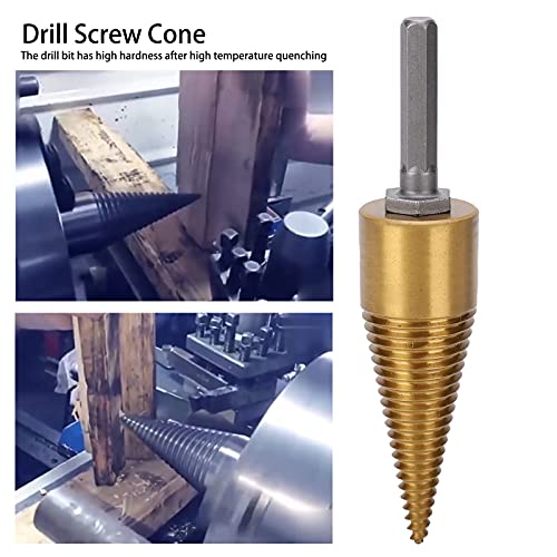 Holzspalter, Brennholz-Schneidwerkzeuge Schnellarbeitsstahl Anti-Oxidation 32-mm-Dreh-Brennholzspalter für Elektrohammer… – Bild 5