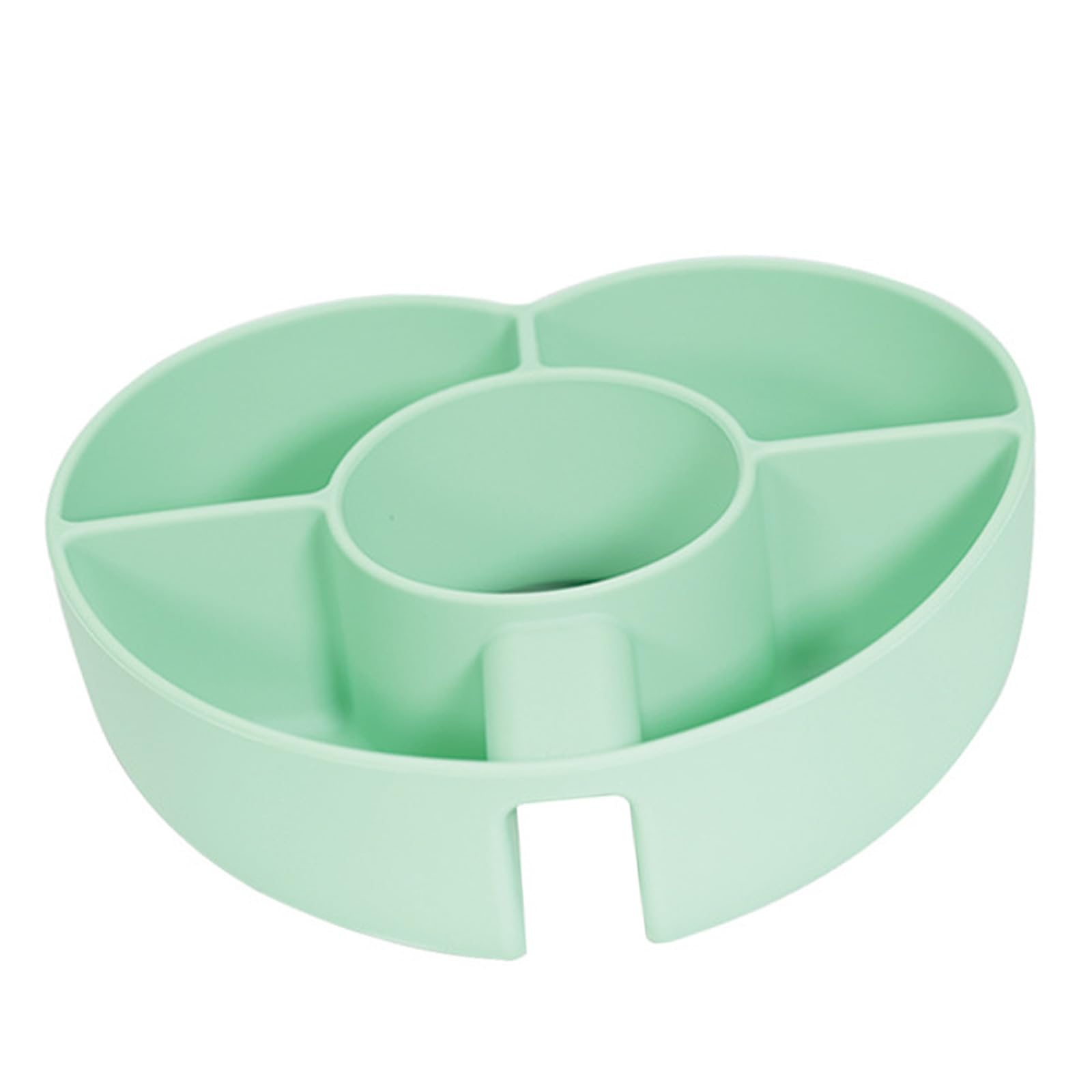 Qisuw Silicone Tray for 30oz Cups with 4 Sections Ideal for Fruits Treats and Sweets Portable and Sturdy Food Grade Silicone Tray