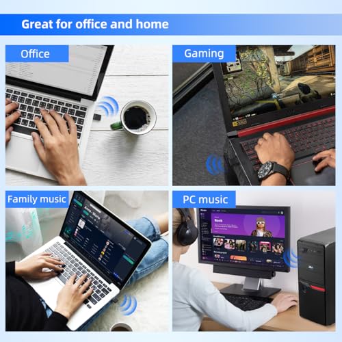 Image of USB Bluetooth Adapter for PS5, PS4, Switch, Mac, PC - Type C Bluetooth Receiver, aptX HD, Plug & Play Mini USB Audio Adapter for Gaming, Meetings & Music