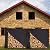 CAMPMAX Outdoor Firewood Racks Cover 8 ft, Heavy Duty Waterproof Log Rack Cover with Velcro for Wood Rack, Black