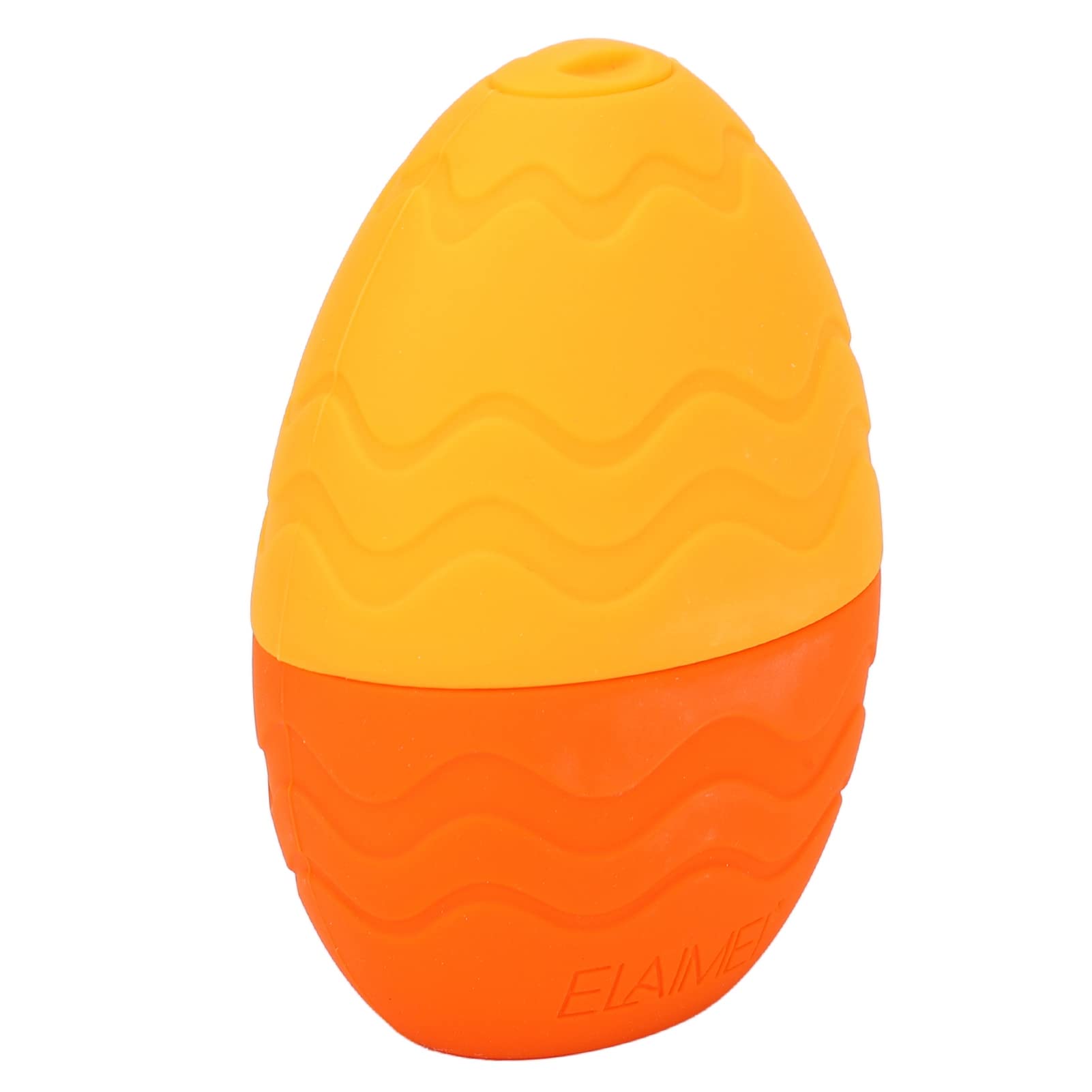 Egg Shaped Ice Cube Mold, Ice Roller for Face, Face & Eyes Puffiness Relief, Ice Facial Roller, Facial SPA Beauty Massager Machine, Ice Compress Ice Mold (Orange)