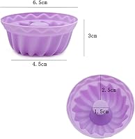 Vista 5 de Moldes de silicona para hornear, 12 moldes de silicona para donas, moldes antiadherentes para donas, muffins de calabaza, cupcakes, moldes