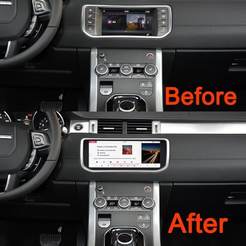 ABUWU Android 12.0 estéreo automotivo com carplay sem fio e Android Auto adequado para Land Rover Ev