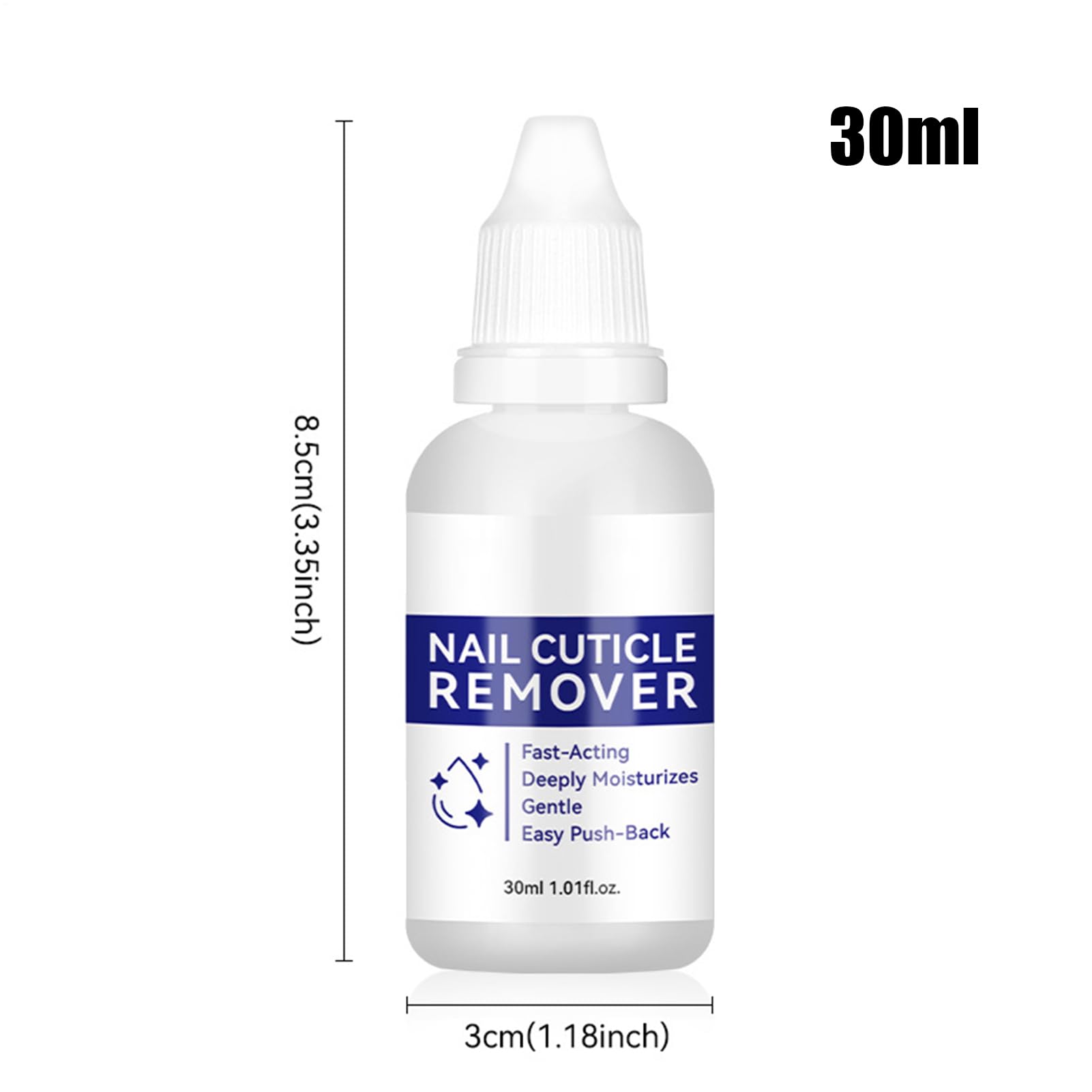 Środek do usuwania skórek, 30 ml płyn nawilżający z delikatną formułą, narzędzie do manicure do suchych rąk i stóp, funkcja kojąca, funkcja łatwego nakładania, narzędzie do pielęgnacji paznokci