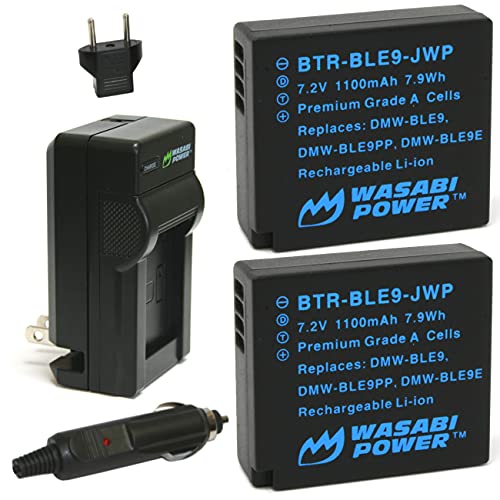 Wasabi Power 2-Pack Batteries and Charger for Leica BP-DC15, C-Lux, D-Lux 7, 8, Type 109 by Wasabi Power - Used condition - US$19.91