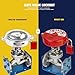 BOZZYS Red Gate Valve Lockout Tagout Lock with Aluminum Padlock | Fit 2-1/2 to 5 in Valve Lockout Loto Locks Cover(ABS) | for Lock Out Tag Out Kits & OSHA Compliant