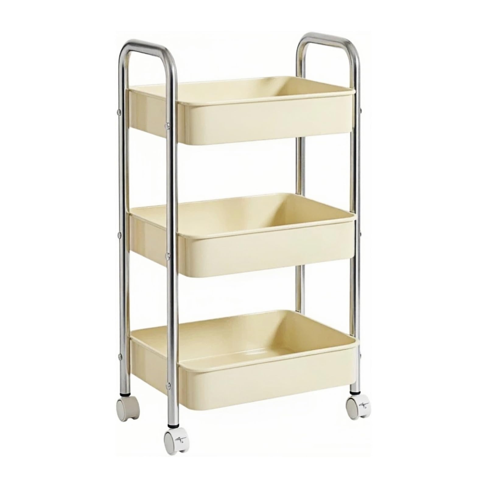 Carro rodante utilitario Carro utilitario rodante de 4 Niveles Organizador móvil Estante Almacenamiento for Cocina y Sala Estar