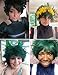 ColorGround All Green Short Curly Prestyled Natural Cosplay Wig for Men and Women (Dark Green)